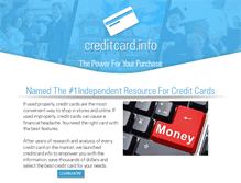 Tablet Screenshot of creditcard.info